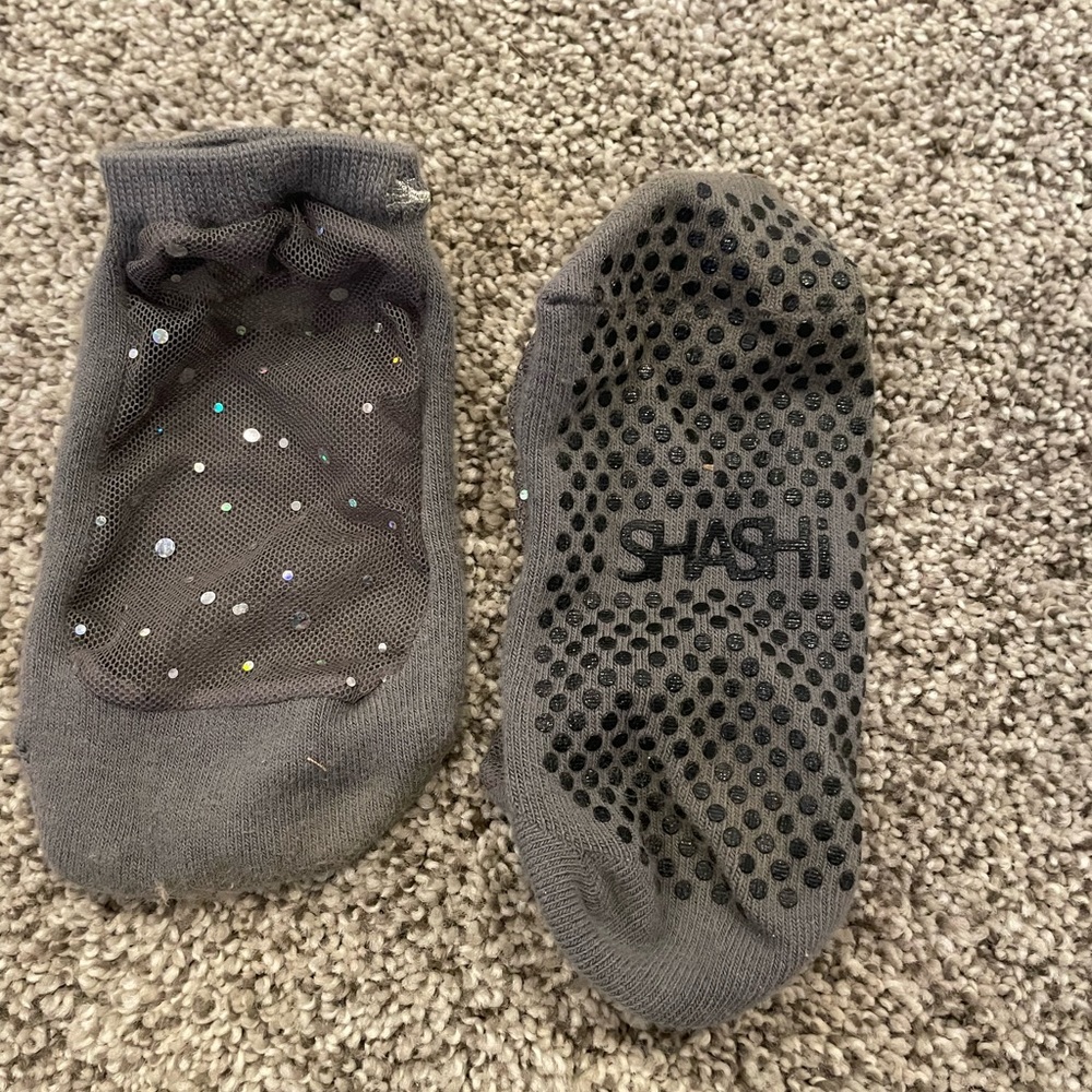 Gray with silver mesh